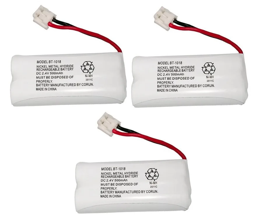 Uniden Uniden BT-1018 500mAh 2.4V NiMH AAA 3-Pack telephone accessory — product photo