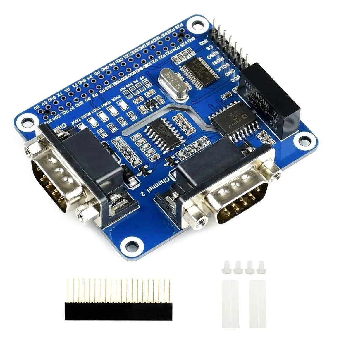 LORDWORLD LORDWORLD 2-Channel Isolated RS232 Expansion HAT development board — product photo