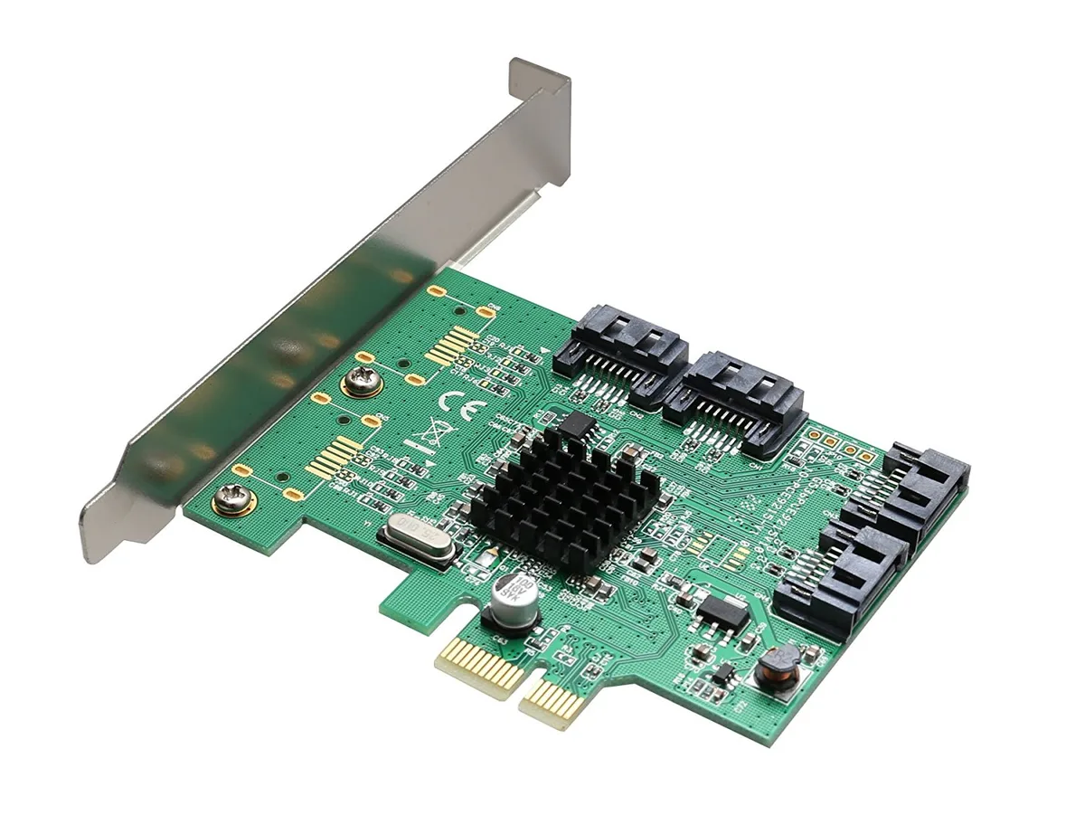 TeKit TeKit IO-PCE9215-4I 4-port SATA III PCI-e 2.0 x1 expansion card — product photo