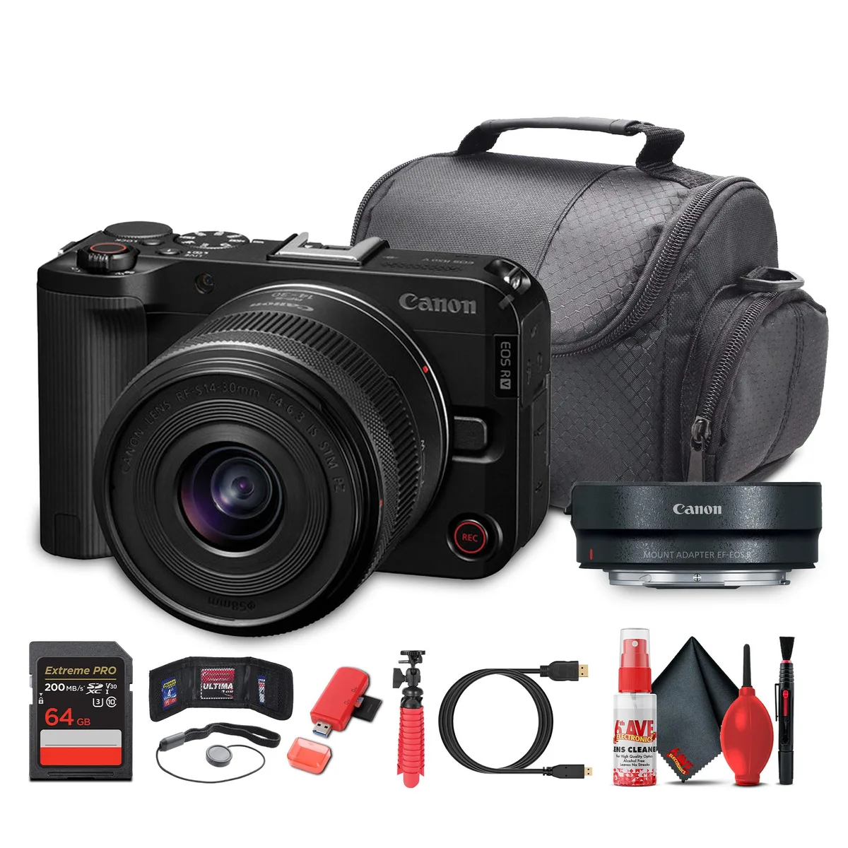 Canon Canon EOS R50 V Kit 14-30mm PZ Lens 24.2MP 4K60p — product photo