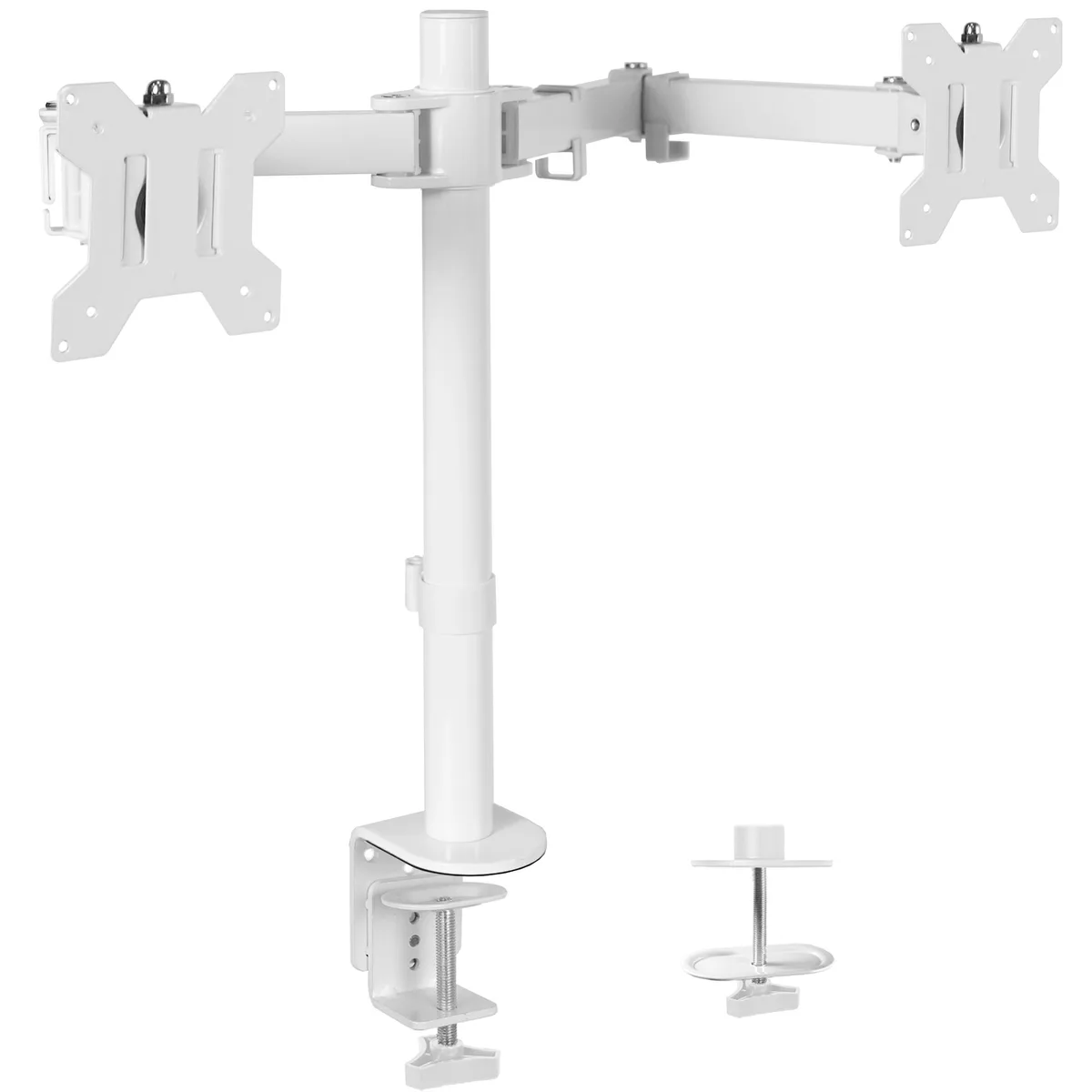 VIVO VIVO White Dual Monitor Desk Mount Stand 13-30" 22 lbs — product photo