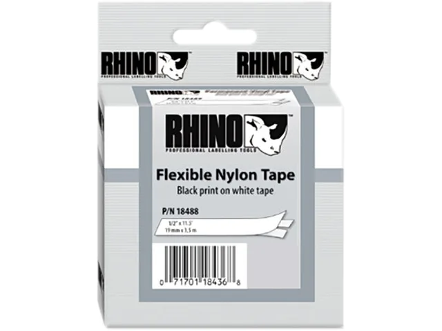 DYMO DYMO 18488 Rhino Flexible Nylon Industrial Label Tape Cassette pos accessory — product photo