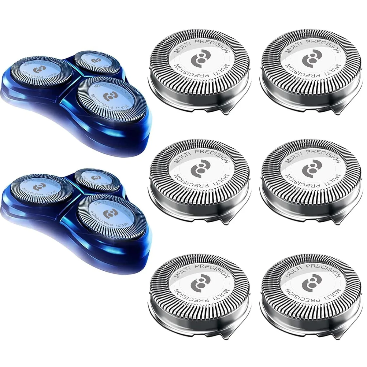 TAURKENAM TAURKENAM HQ8 Replacement Heads 6pcs with brush — product photo