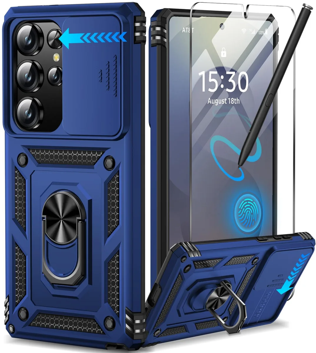 Taisairu 2+1 S25 U Case for Samsung Galaxy S25 Ultra 6.9 inch Blue — product photo