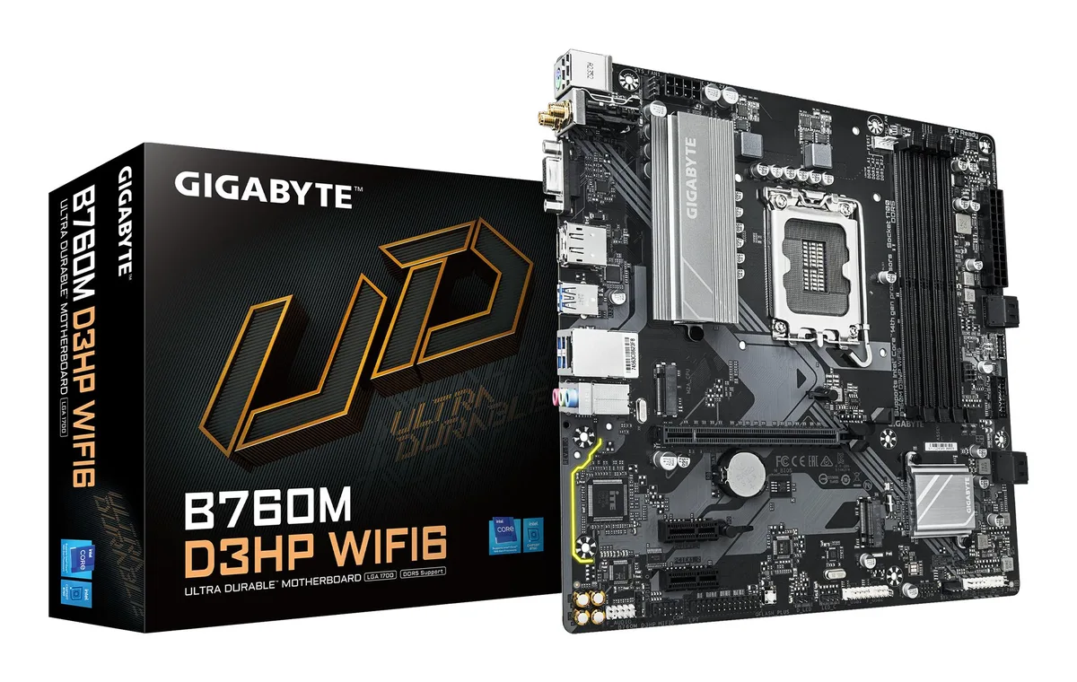 GIGABYTE GIGABYTE B760M D3HP WIFI6 Intel motherboard — product photo