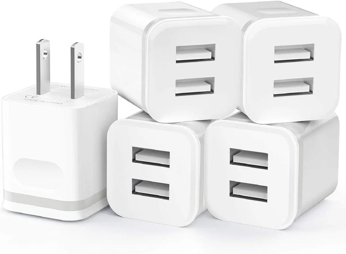 KINGARD KINGARD HC45 5-Pack 2.1A Dual USB Charger — product photo