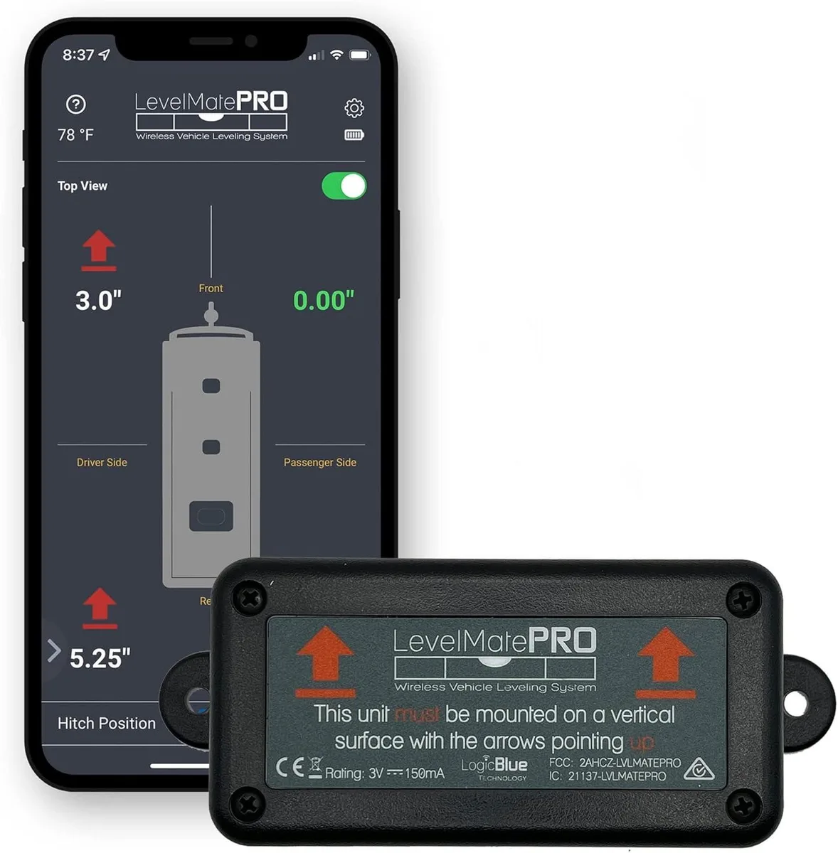 WUQ WUQ LevelMatePRO Wireless RV Leveling System — product photo