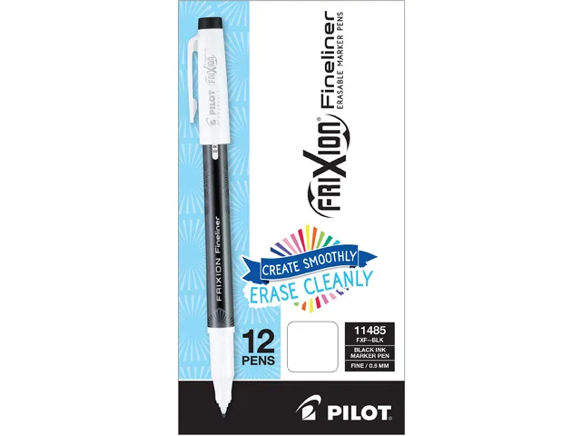 Pilot Pilot PIL11485 FriXion Erasable Pen 0.6 mm Black Dozen — product photo