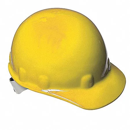 NORTH SAFETY PRODUCTS NORTH SAFETY PRODUCTS E2SW02A000 front brim hard hat 8-point ratchet yellow personal protective equipment — product photo
