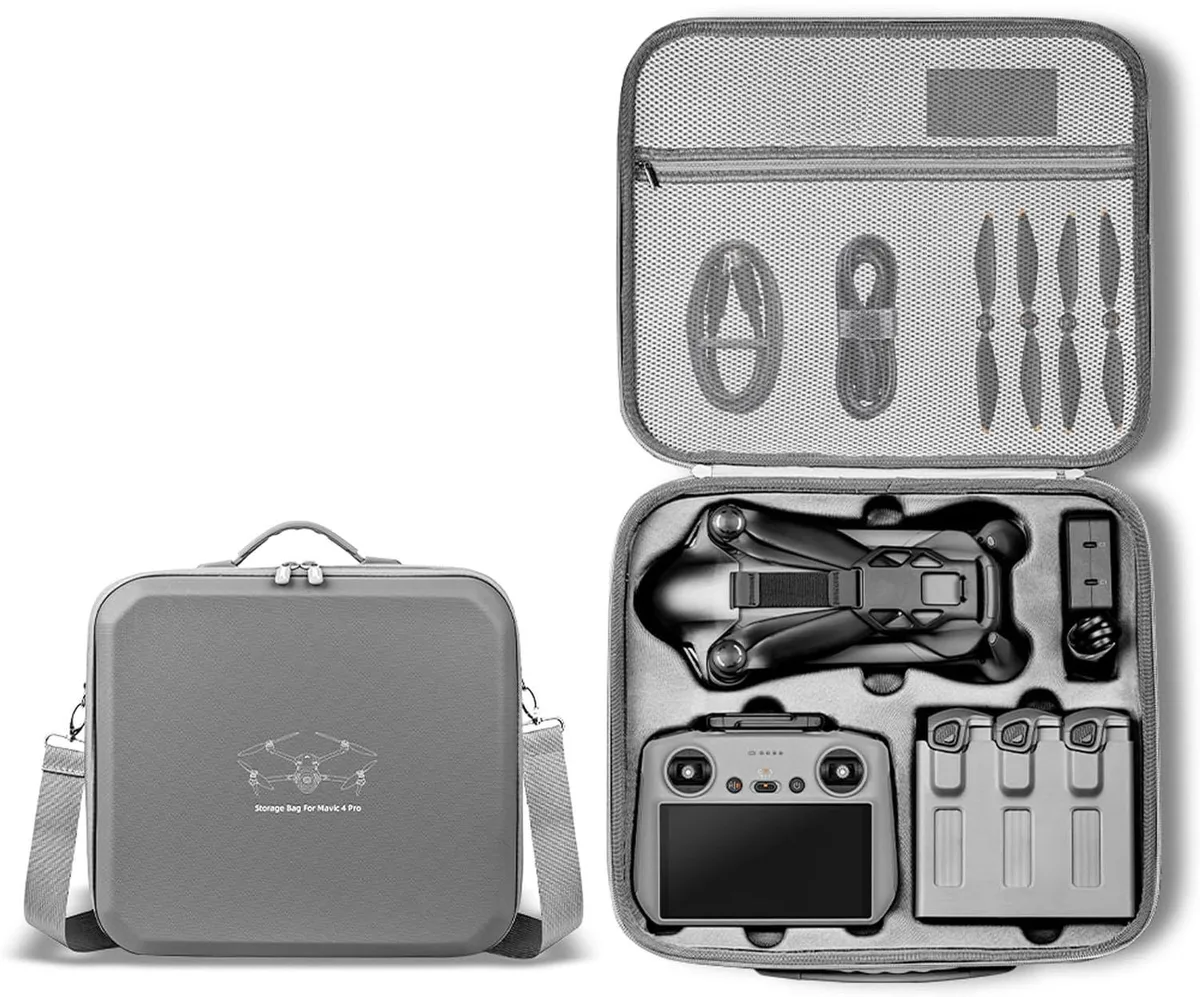 BONAEVER BONAEVER Portable Carrying Bag for DJI Mavic 4 Pro Fly More Combo with RC2 Controller drone accessory — product photo