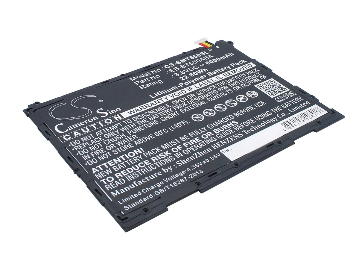  Cameron Sino Galaxy Tab A 9.7 / Plus 9.7 Battery EB-BT550ABE 6000mAh — product photo