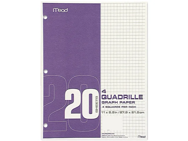 Mead Mead 19010 Quadrille Graph Paper 4 sq/in 12 Pads — product photo