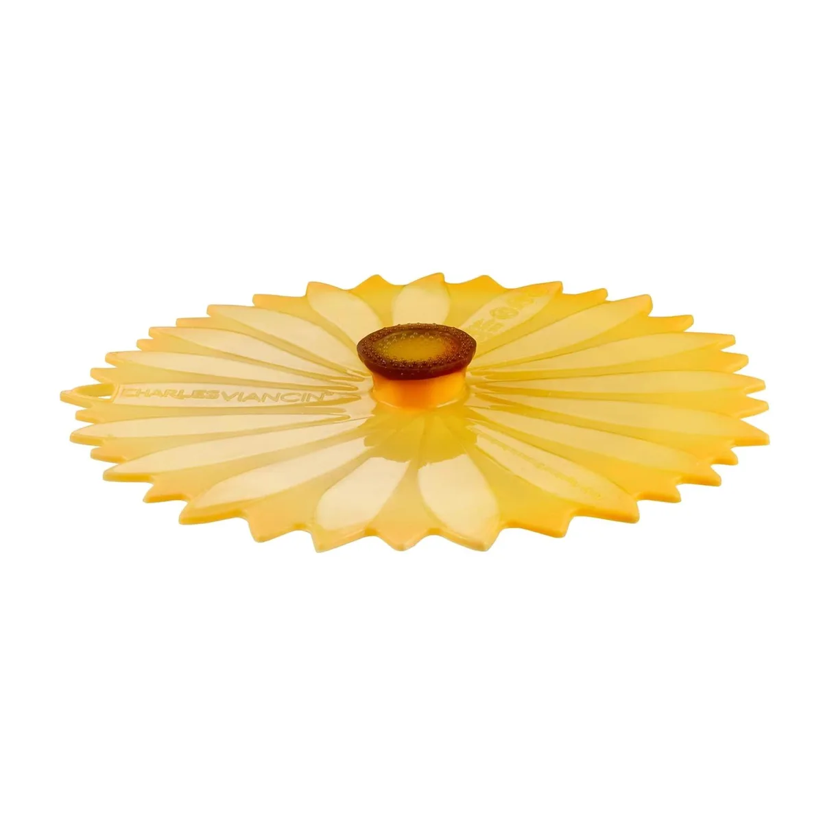 Charles Viancin Silicone Sunflower Lid 8 Inch Yellow — product photo