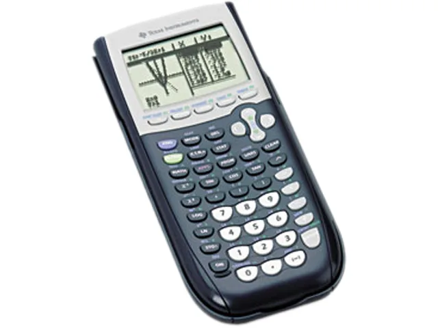 Texas Instruments Texas Instruments TI84PLUS Graphing Calculator 8 Line 16 Char Blue educational supply — product photo