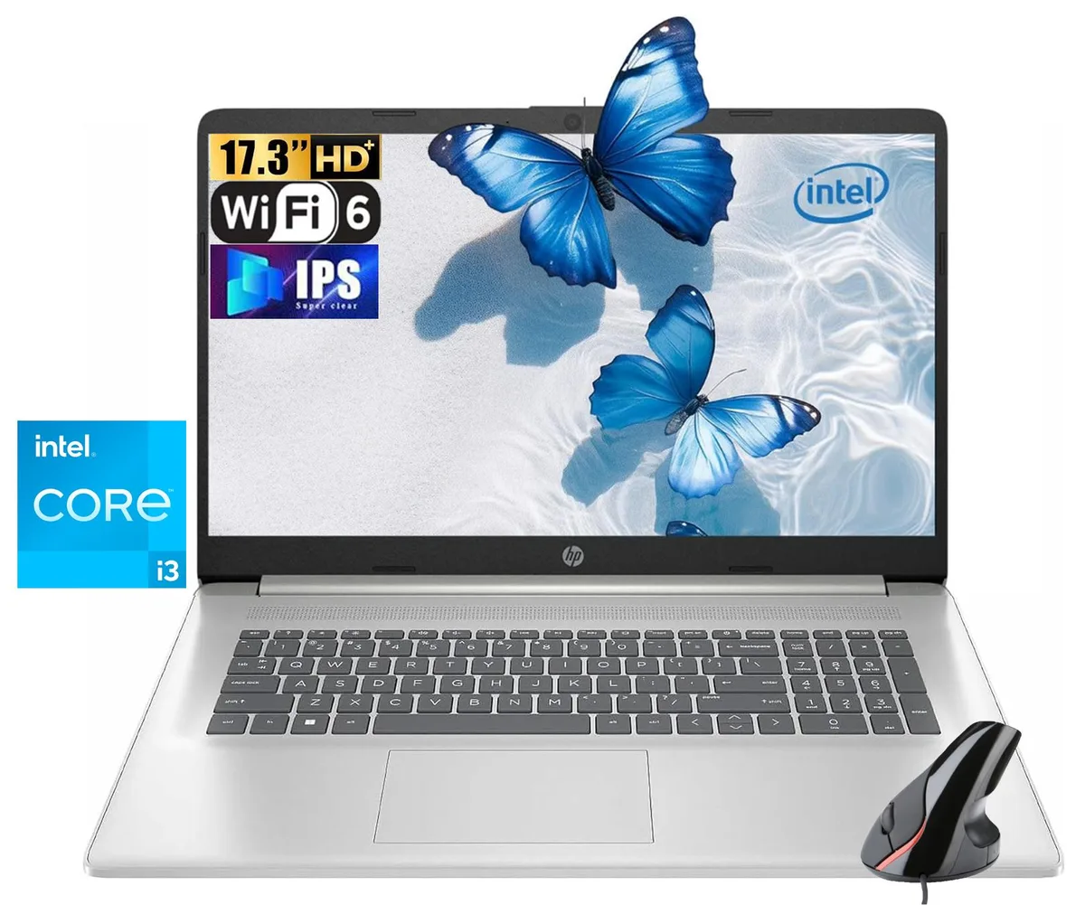 HP HP 17.3" HD+ Laptop i3-N305 8GB 256GB SSD Windows 11 Pro Silver — product photo