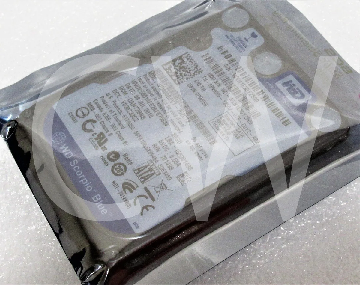 Western Digital Western Digital WD800BEVT Scorpio Blue 80GB 5400RPM 2.5" SATA internal hard drive — product photo