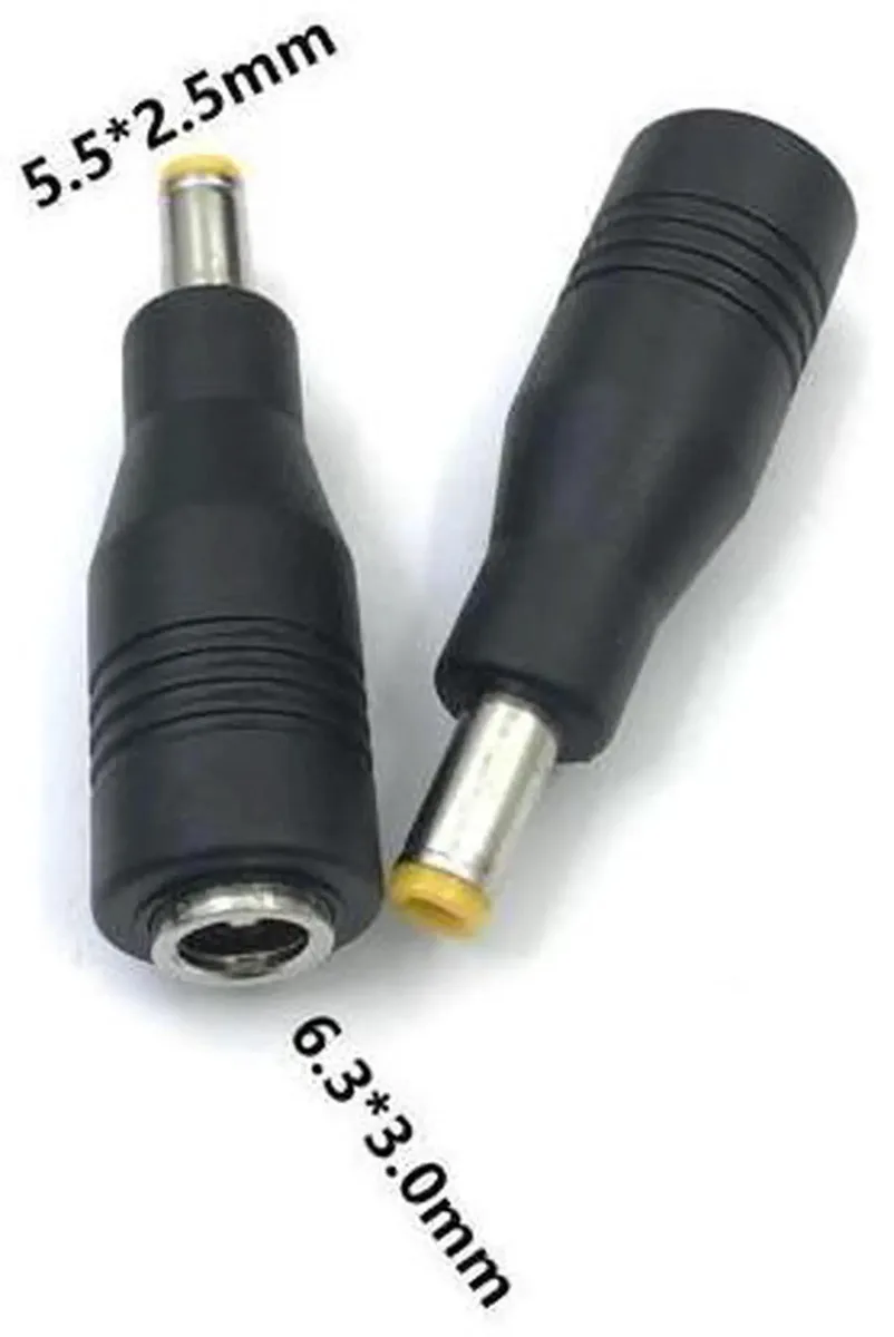 SMUGDESK SMUGDESK 5.5×2.5mm Male to 6.3×3.0mm Female DC Power Adapter Tip — product photo