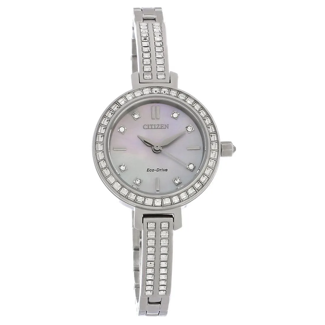 Citizen Citizen Silhouette Eco-Drive Ladies Watch EM0860-51D Stainless Steel Mother of Pearl 25mm — product photo