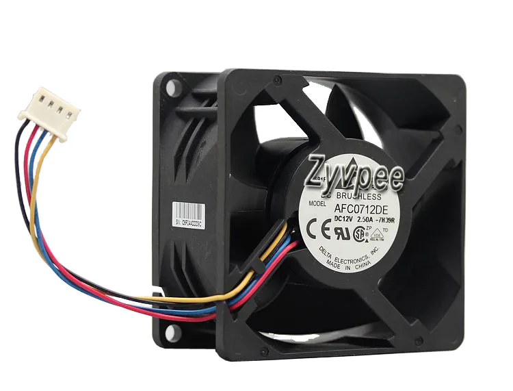 Zyvpee Zyvpee AFC0712DE 70×38 mm 12 V 2.5 A 4-pin case fan — product photo
