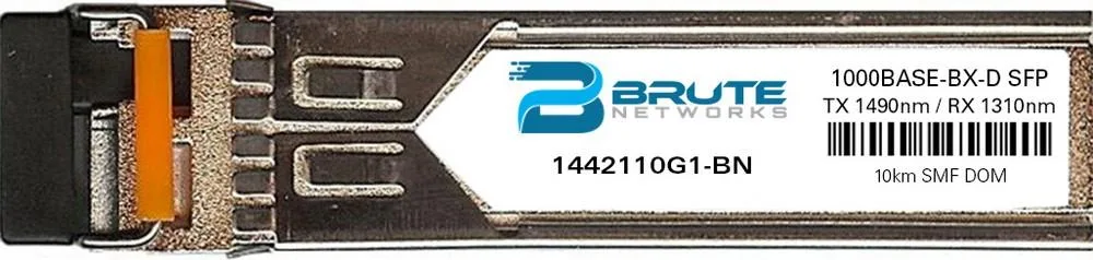 Brute Networks Brute Networks 1442110G1 1000BASE-BX-D 10km SMF TX 1490nm RX 1310nm SFP transceiver — product photo