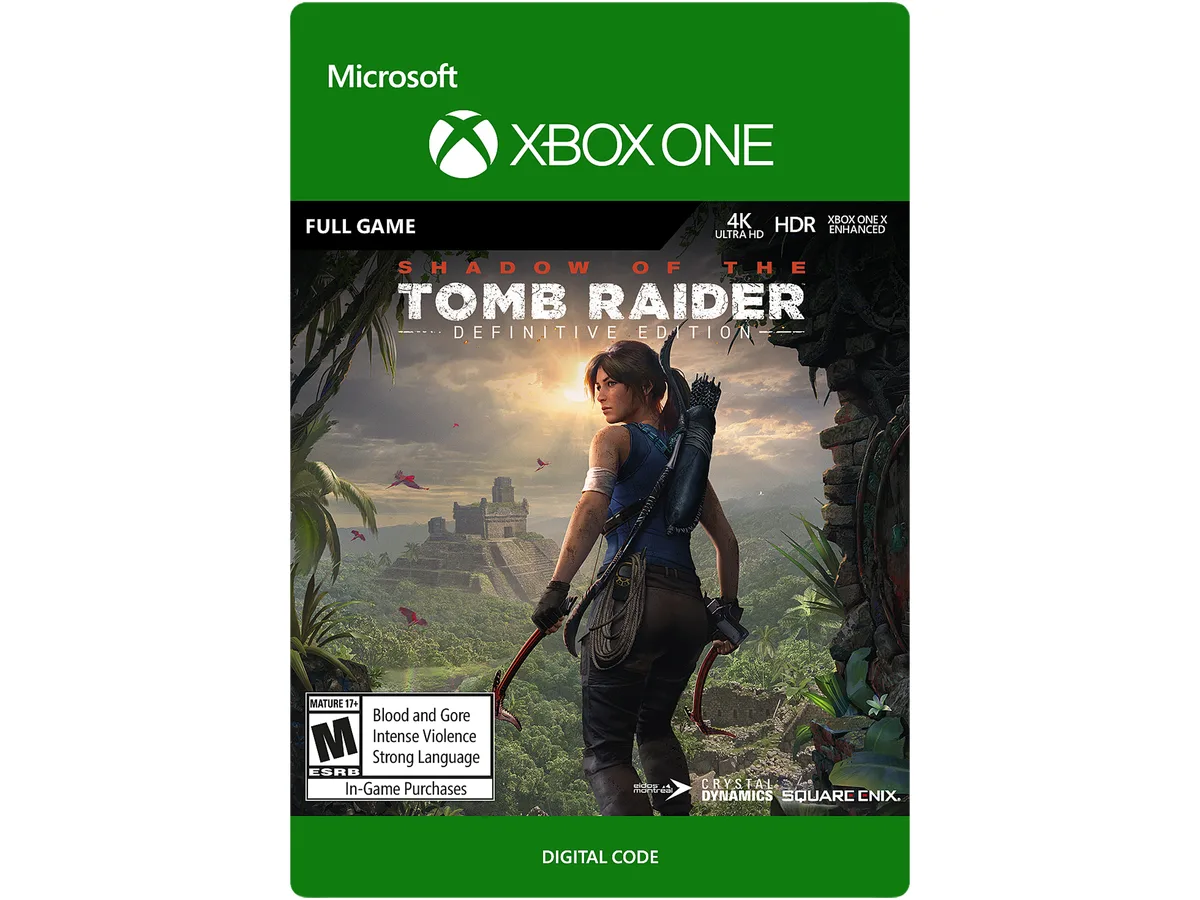 SQUARE ENIX USA SQUARE ENIX USA G3Q-00840 Shadow of the Tomb Raider Definitive Edition Xbox One downloadable game — product photo