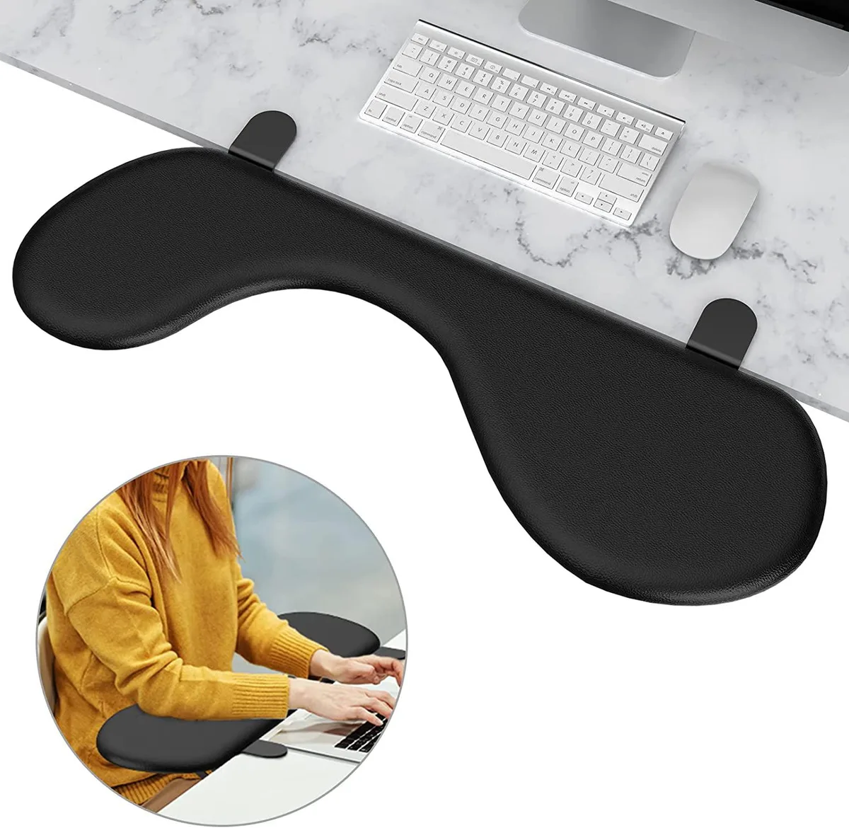 BFKK BFKK Foldable Desk Extender Arm Rest 0.35-3.35in 20lb — product photo