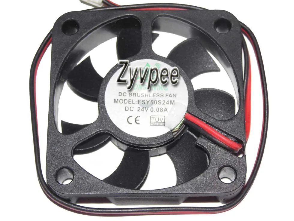 Zyvpee Zyvpee FSY50S24M 50mm 24V .08A 2-pin case fan — product photo