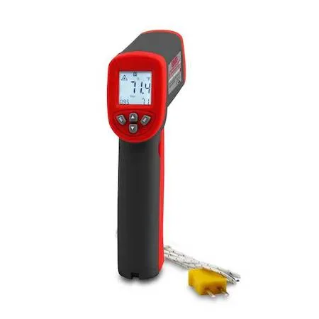Transparent infrared thermometer model 227 with single dot laser sighting