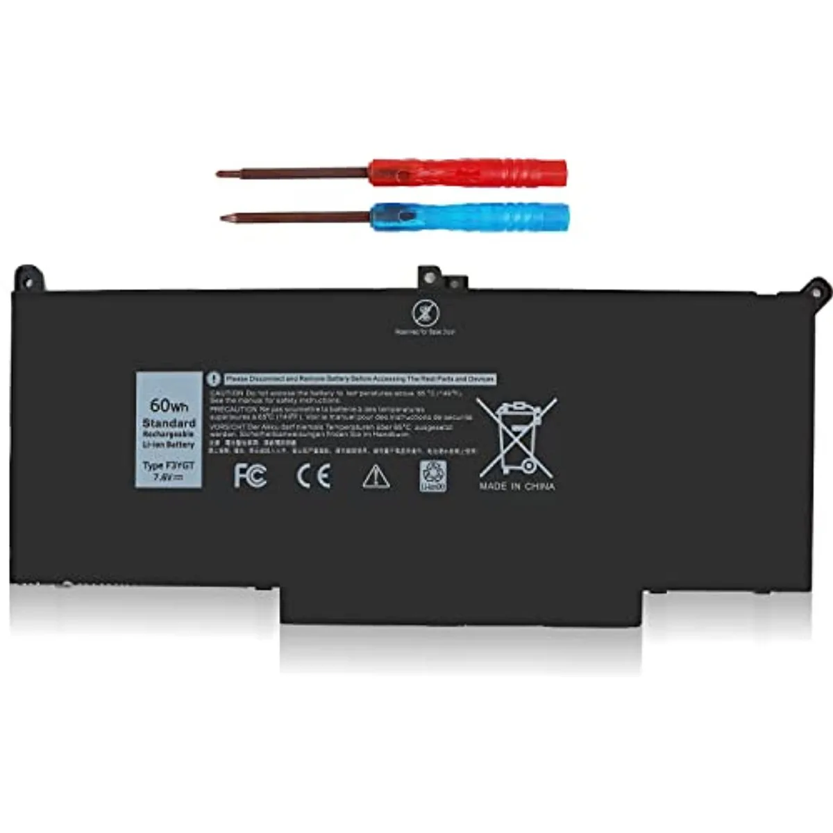 Oemstation Oemstation 60Wh 7.6V laptop battery F3ygt — product photo