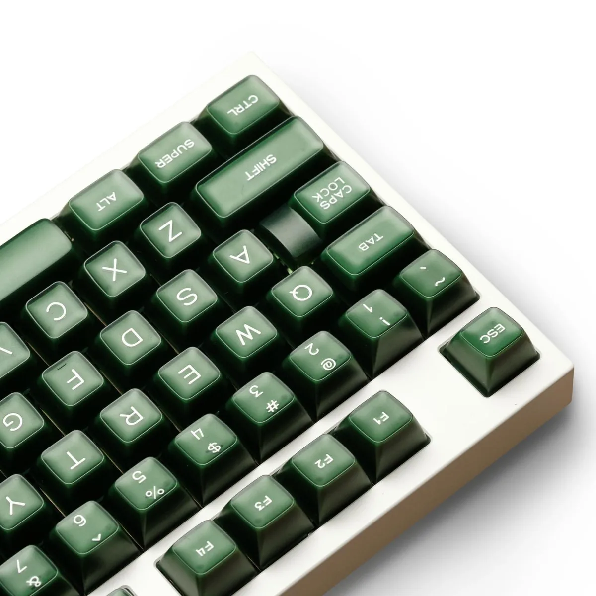 REDQIN Emerald Jade 142 Key Double Shot PBT Keycaps RSA Profile — product photo