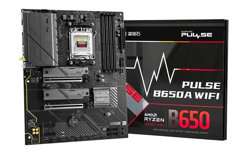 Sapphire Tech Sapphire Tech PULSE B650A WIFI AMD motherboard — product photo