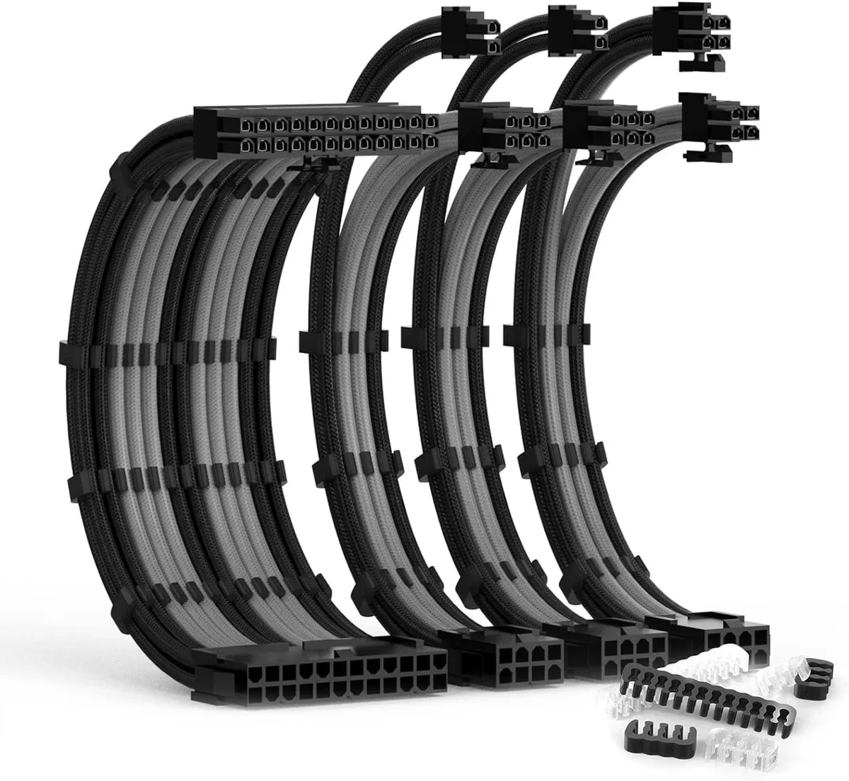 BFKK BFKK PSU Cable Extension Kit 30cm Black Grey — product photo