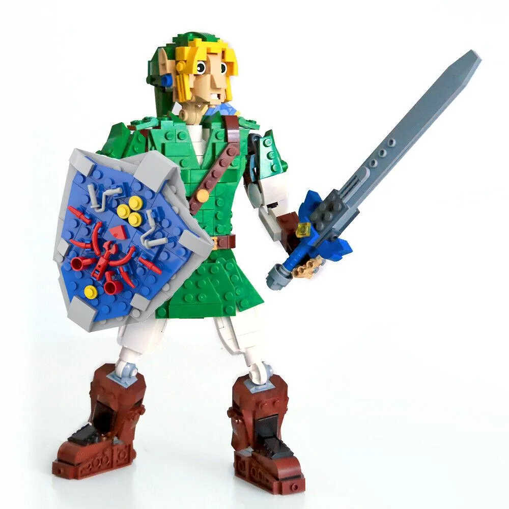 ZITIANYOUBUILD ZITIANYOUBUILD Game Player Character with Sword and Shield 552 Pieces MOC — product photo