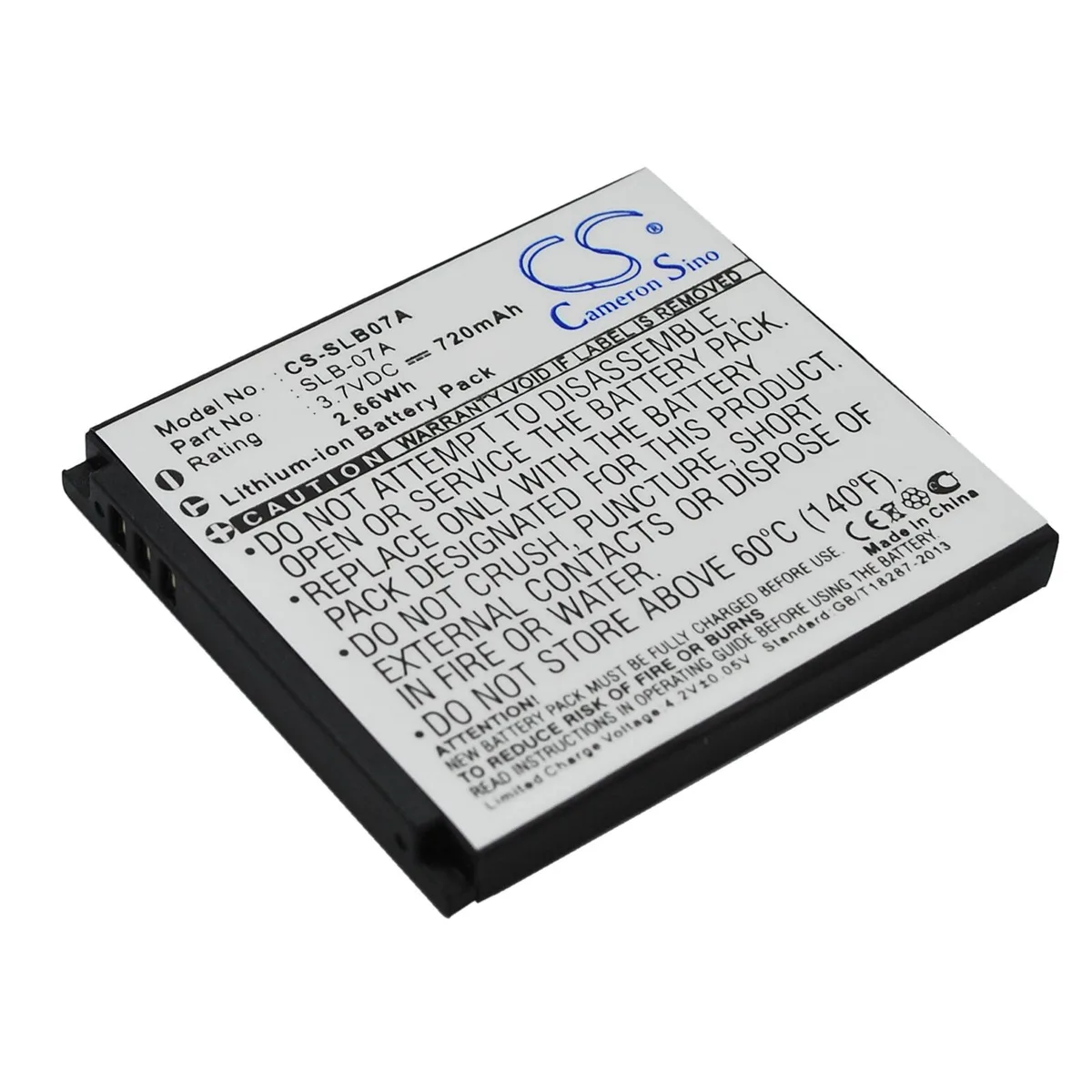 Cameron &amp; Co Cameron &amp; Co DS-CS-SLB07A camera battery Li-ion 3.7V 720mAh 2.66Wh black — product photo