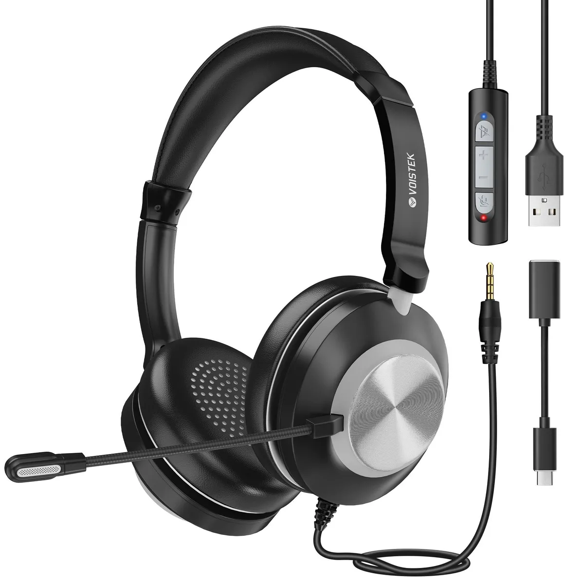 Voistek 88C USB Headset 40mm 121dB 220g — product photo