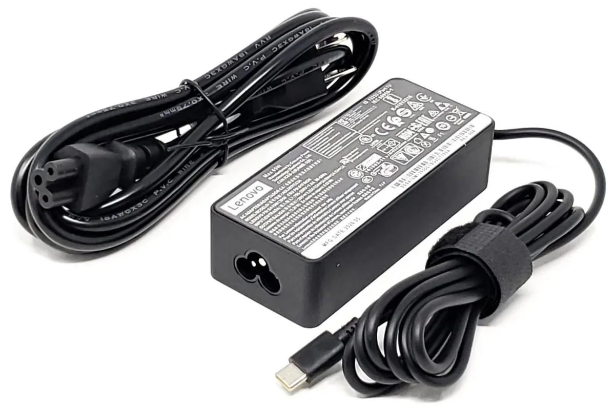 Lenovo Lenovo 4X20E75131 4X20E75132 4X20E75135 ADLX45ULCC2A ADLX45YCC2D USB-C AC Adapter Charger 45W — product photo