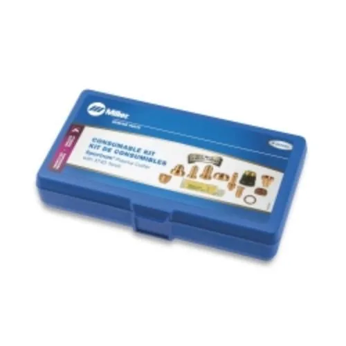 Cardboard box containing plasma cutter consumables for XT40