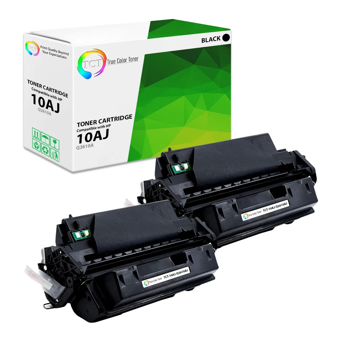 True Color Toner True Color Toner Q2610A 10AJ Jumbo 2 Pack Black 10500 Pages — product photo