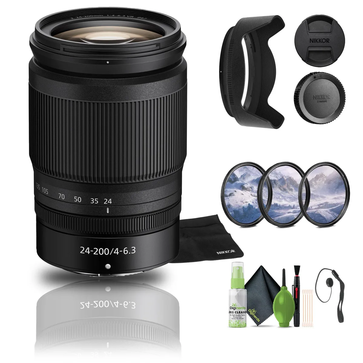 Nikon Inc Nikon NIKKOR Z 24-200mm f/4-6.3 VR Lens Bundle camera lens — product photo