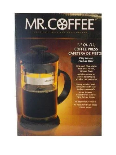MR. COFFEE MR. COFFEE 60264.01 1.1 Quart Black Coffee Press — product photo
