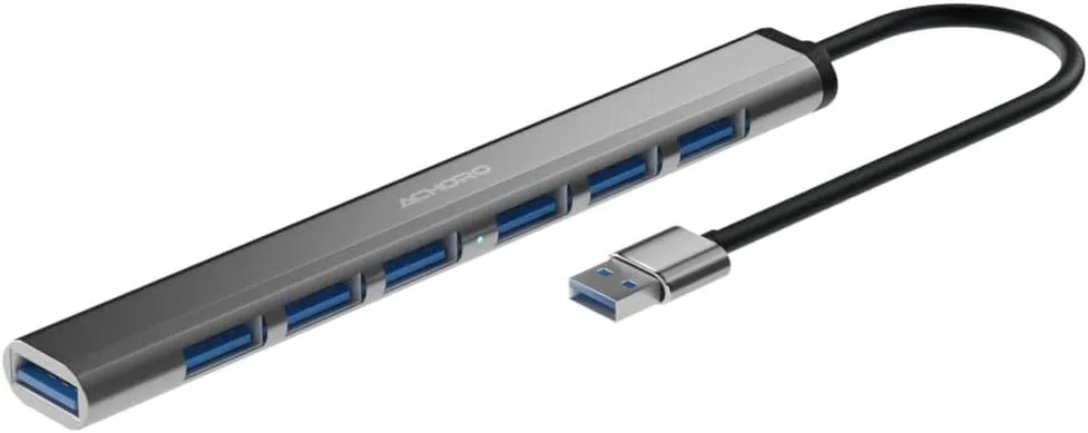 censreal censreal 7-Port USB 3.0 &amp; 2.0 Hub Aluminium Alloy gender changer — product photo