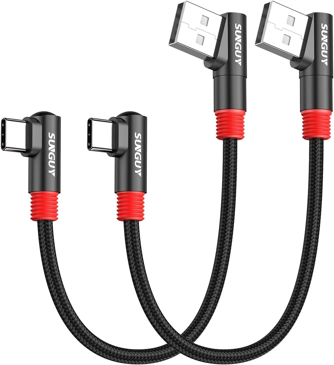 Kootion Kootion Right Angle USB-C to USB-A Cable 2-Pack 0.15 m 3A 480 Mbps — product photo