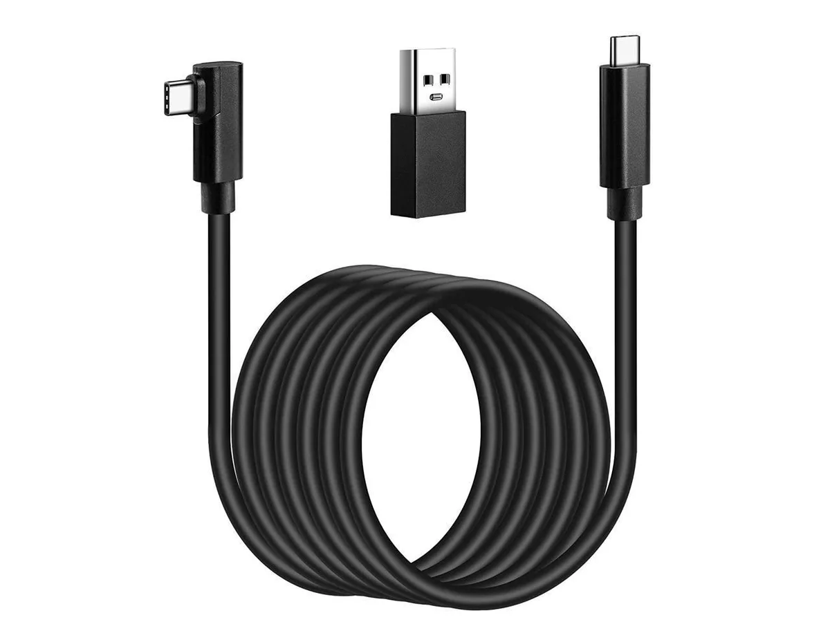 BONAEVER BONAEVER Link Cable 16FT USB 3.2 Type C to C 90° Gaming PC — product photo