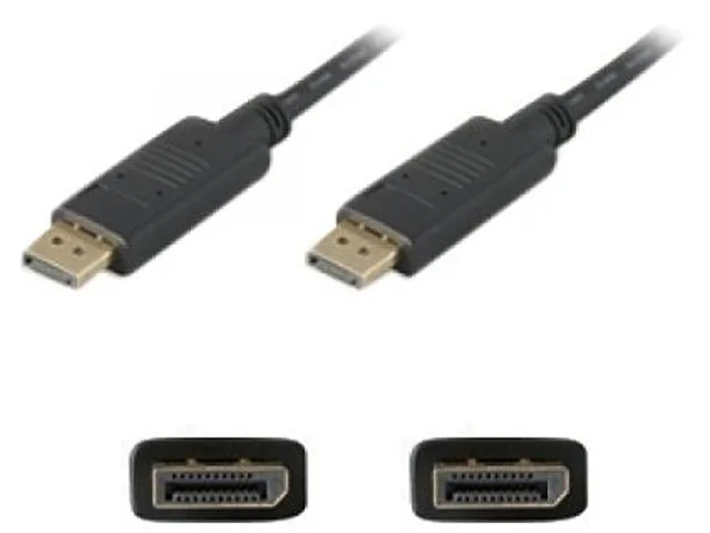 AddOn AddOn DISPLAYPORT6F displayport cable 6ft male-to-male black 2560x1600 — product photo