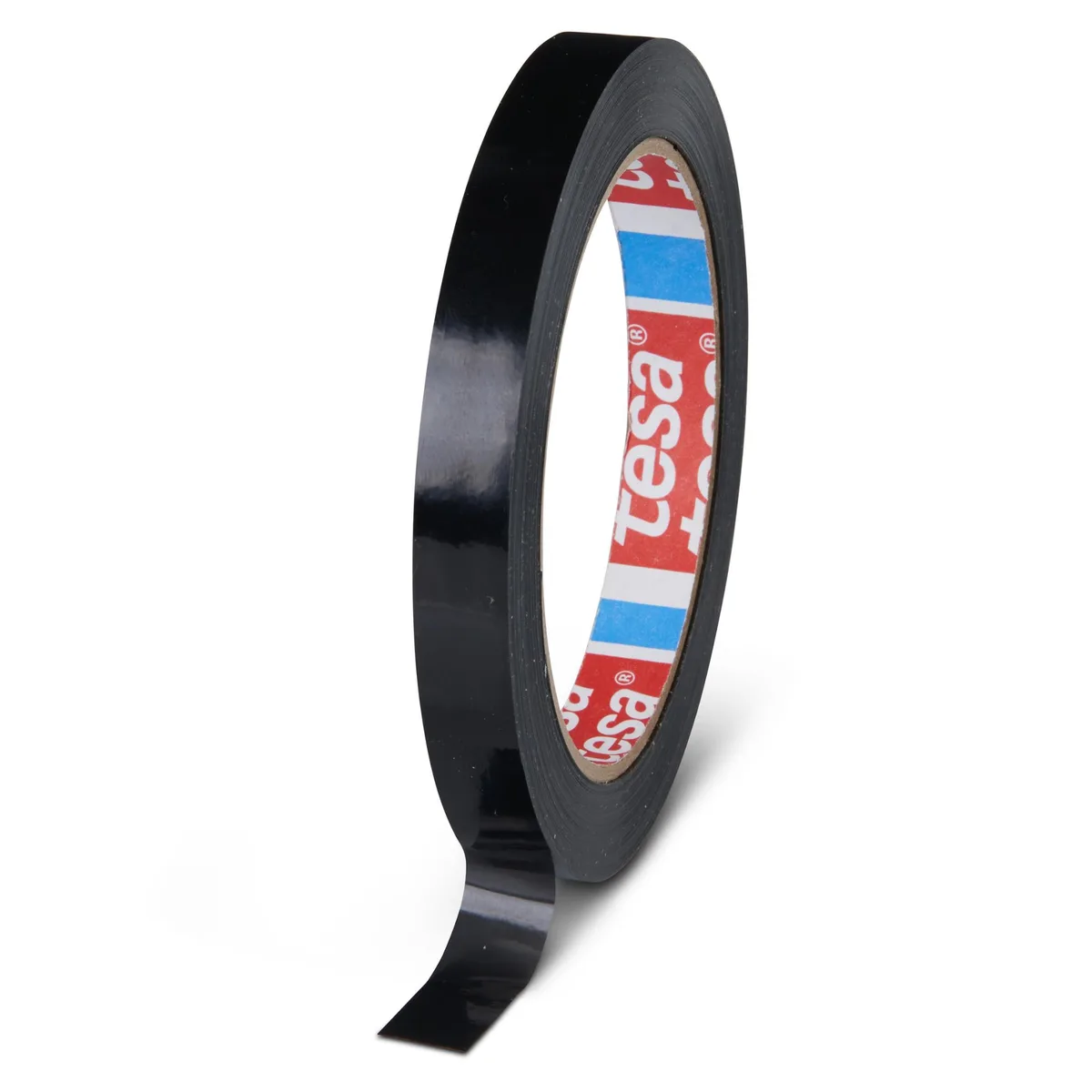 Black tensilized polypropylene strapping tape roll 60 yds