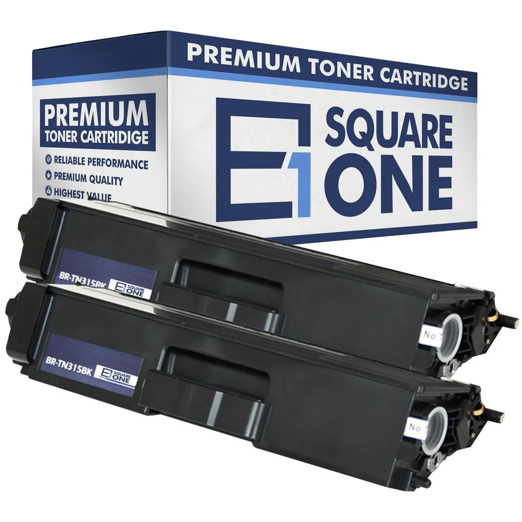 eSquareOne eSquareOne S1-BR-TN315BK-B2 Compatible Toner Cartridge Black 2-Pack 6000 Pages — product photo