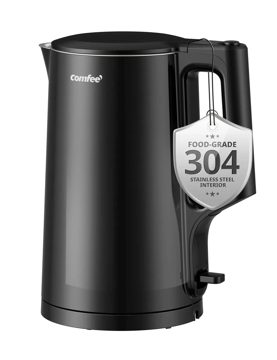  COMFEE' 1.7L Double Wall Stainless Steel Thermo Pot Black 1500W — product photo