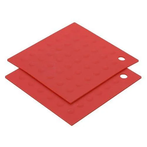 Silicone Pot Holders Red 450°F 2 Pack — product photo