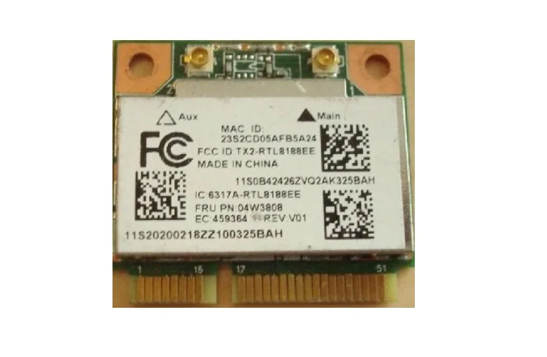 Lenovo Lenovo RTL8188EE 04W3808 Wi-Fi adapter 802.11b/g/n 100Mbps — product photo