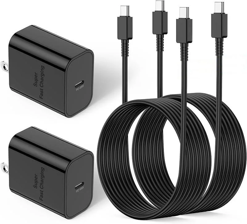 ONITOON ONITOON 45W USB-C Wall Charger 10ft Cable 2Pack — product photo